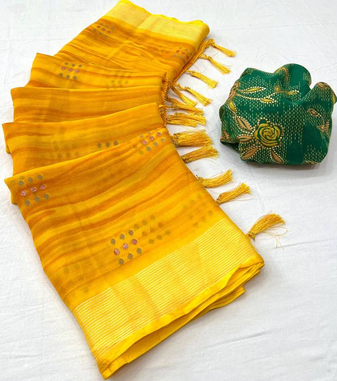 Shringar Printed Designer Wear Wholesale Chiffon Saree Catalog
